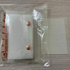 ピンクゴールドシール帳　透明PETシート10枚