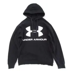 【UNDER ARMOUR】　裏起毛プルパーカー　プルオーバー黒 size M
