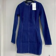 半額！新品タグ付き♡ ZARAデニムワンピース ギャル ボディコン