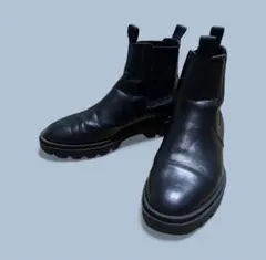 ZARA チェルシーブーツ 40 メンズ 厚底 サイドゴア ブラック