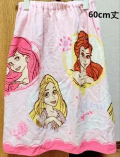 ディズニープリンセス ラップタオル ピンク