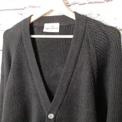 ■CERRUTI 1881 SPORT カーディガン　ブラック イタリア製