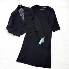 新品✨　洋服の青山　礼服　喪服　フォーマル　セットアップ　ワンピース　13号　黒