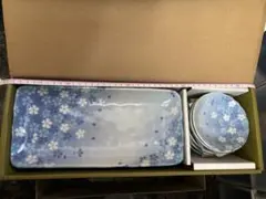 t*o様 花柄食器セット 丸皿5枚と長方形皿5枚＝10枚セット