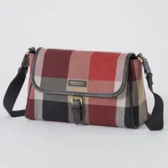 未使用・現行✨ブルーレーベルクレストブリッジ チェックキャンバスかぶせショルダー