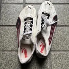 Puma スニーカー ホワイト/ブラック/レッド ビンテージ
