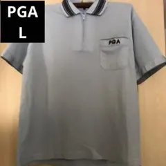 PGA ゴルフ ポロ　シャツ ゴルフウエア　Lサイズ　水色のサムネイル
