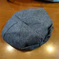 グレー ベレー帽