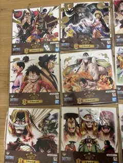 ワンピース 名場面色紙 11枚 ほぼコンプ
