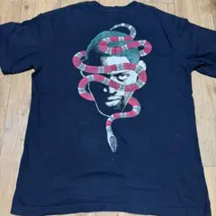 SAPeur/サプール/ロッドマンTシャツ/L/コットン/ホワイト 黒 蛇のサムネイル