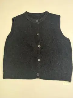 total casual collection 黒 ニットベスト