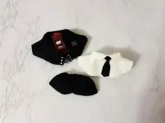 10cmぬい服★シンプルなブラックスーツのサムネイル