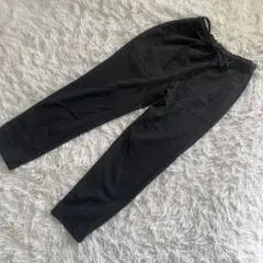 ZARA TRAFALUC 黒ジョガーパンツ 紐付 美脚 楽ちん S相当