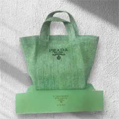 PRADA トートバッグ ブルー 香水ノベルティ - メルカリ