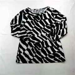 ？マリメッコ ゼブラ柄 長袖カットソー Mサイズ レディース