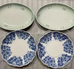 【お値下】深川製磁　中皿　和皿　銘々皿　４枚