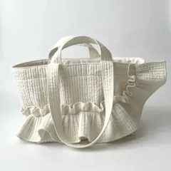 ミニー¨̮♡様専用☆7ポケット！ヌビフリルマザーズバッグ - メルカリ