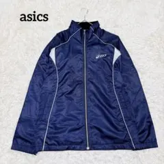 asics アシックス　裏起毛ナイロンジャケット　ウィンドブレーカー　スポーツ