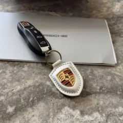 GT3RS用特別色シグナルグリーン ポルシェ クレストキーホルダー 3点 