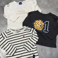 Polo Baby ストライプ長袖Tシャツ 80