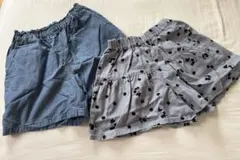 GU UNIQLO 130 ショートパンツ　ハーフパンツ2点セット