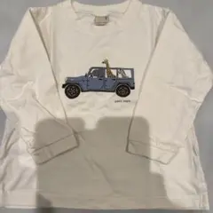 【プティマイン】プリントロングカットソー 100cm