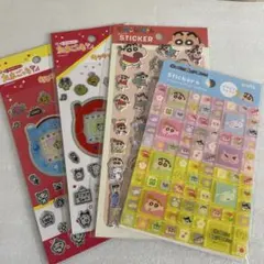 キャラクターシール　たまごっち　クレヨンしんちゃん　タイルシール　キラキラシール