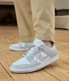 ナイキ ダンク LOW レトロ メンズスニーカー Nike グレー 24.5cm