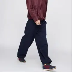 UNIQLO C スウェットワイドパンツ ネイビー スラックス平日限定セール開催