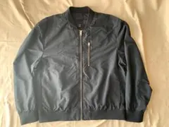 【値下交渉可：送料込】H＆M メンズ ジャケット ジップアップ / 黒・紺色系