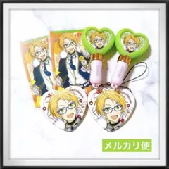 新品☆ あんスタ スタフォニ 4th 真 ペンラ チャーム 缶バッジ カード