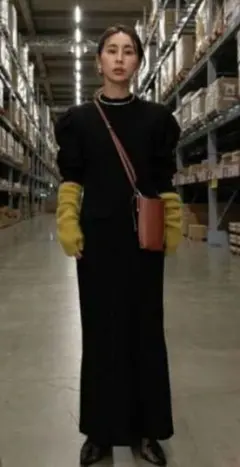 AMERI JACKET LIKE TIGHT KNIT DRESS