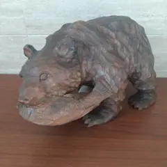 木彫り熊40cm 作者名あり／白光作 北海道〜ヒグマ - メルカリ