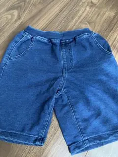 GU デニムハーフパンツ 130cm