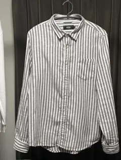 最終値下げ！　早い者勝ち！AZUL by MOUSSY ストライプ長袖シャツ L