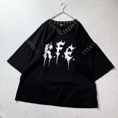 REFLEM リングピアス付き Tシャツ F ブラックのサムネイル
