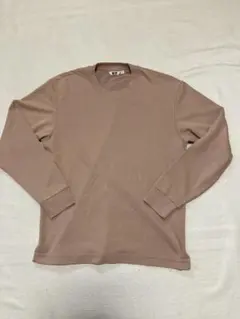 ユニクロＵAIRismメンズコットン長袖Tシャツ（S）美品 最終値のサムネイル
