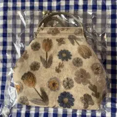 新品　本田あつみさん　ワイルドフラワー　がま口ショルダーバック