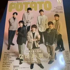 POTATO 2020年11月号 なにわ男子表紙
