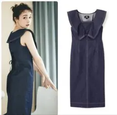 ジルバイジルスチュアート ステッチカラーワンピース