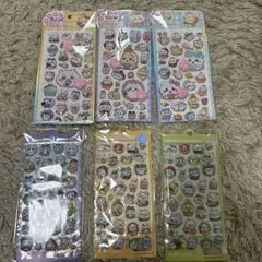 ちいかわ 肉球 もちぷにゅステッカー ボンボンドロップシール6セット