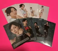 日向坂46 生写真　2026年 振袖　黒ドレス衣装　8種コンプ　小西夏菜実