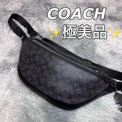 極美品 コーチ ボディバッグ ショルダーバッグ ワーレン 斜め掛け クロスボディ