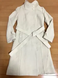 INDIVI　インディヴィ　アンゴラ混　スタンドカラーコート　サイズ38