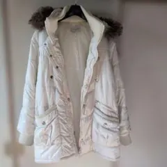 THEORIA 4L フード付きホワイトダウンジャケット