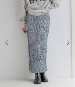 ウネウネベロアタイトスカート LOWRYSFARM