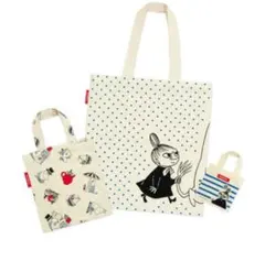 NIMESムーミンファミリーの マリンなトート3点セット　リンネル特別付録