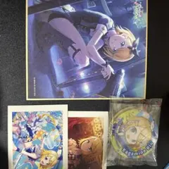 鏡音リン 色紙 チェキ 缶バセット