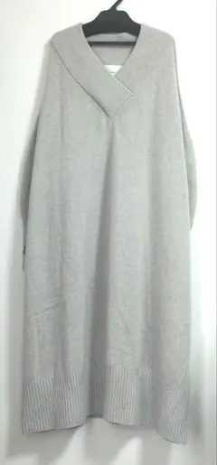 ADAWAS アダワス　カシミヤブレンドニットワンピース　ロング