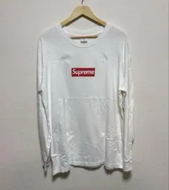 Supreme Boxロゴ ホワイト ロングスリーブ Tシャツ M - メルカリ